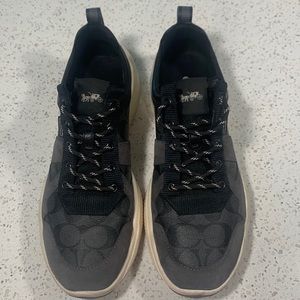 Coach city stole black monogram sneakers